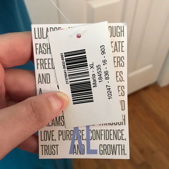 Lularoe Maria Dress in Turquoise - Picture 2 of 3